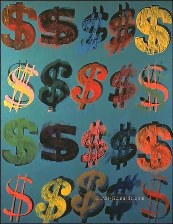 Dollarzeichen 3 Andy Warhol Ölgemälde